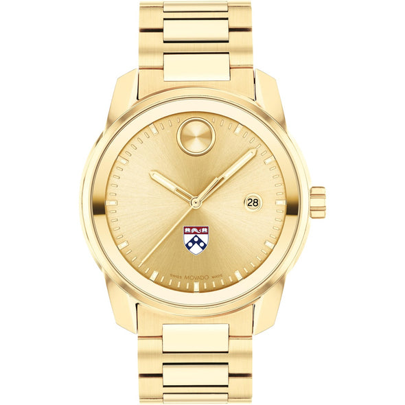 University of Pennsylvania Men&#39;s Movado BOLD Gold with Date Window Shot #2