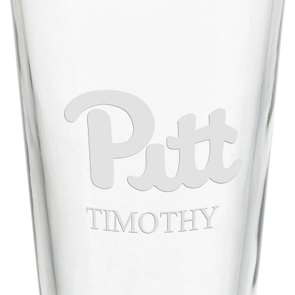 University of Pittsburgh 16 oz Pint Glass Shot #3