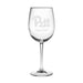 University of Pittsburgh Red Wine Glasses - Made in the USA