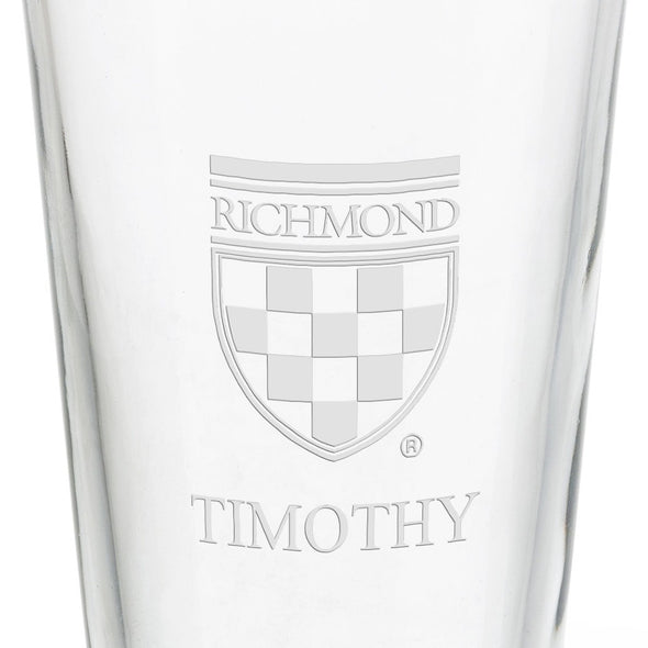 University of Richmond 16 oz Pint Glass Shot #3