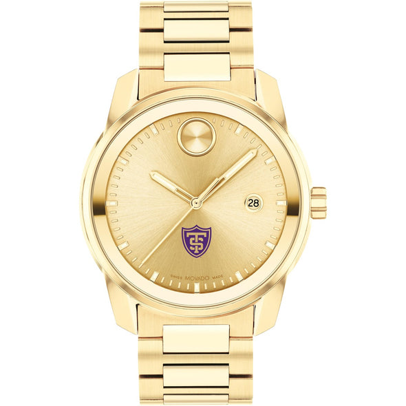 University of St. Thomas Men&#39;s Movado BOLD Gold with Date Window Shot #2