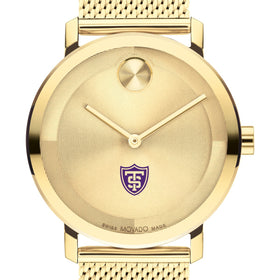 University of St. Thomas Men&#39;s Movado BOLD Gold with Mesh Bracelet Shot #1