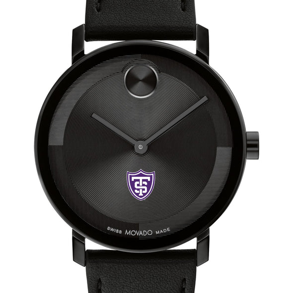 University of St. Thomas Men&#39;s Movado BOLD with Black Leather Strap Shot #1