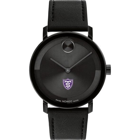 University of St. Thomas Men&#39;s Movado BOLD with Black Leather Strap Shot #2