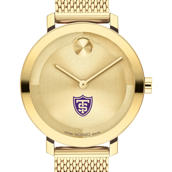 University of St. Thomas Women&#39;s Movado Bold Gold with Mesh Bracelet Shot #1