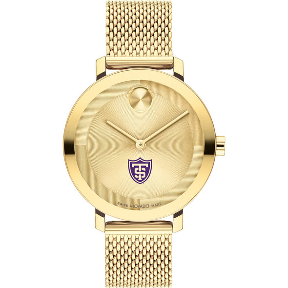 University of St. Thomas Women&#39;s Movado Bold Gold with Mesh Bracelet Shot #2