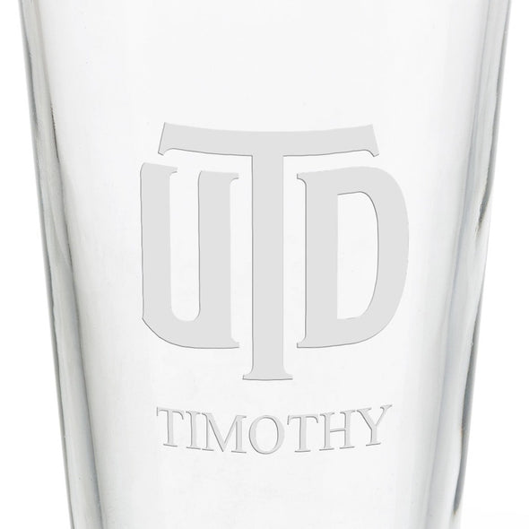 University of Texas at Dallas 16 oz Pint Glass Shot #3