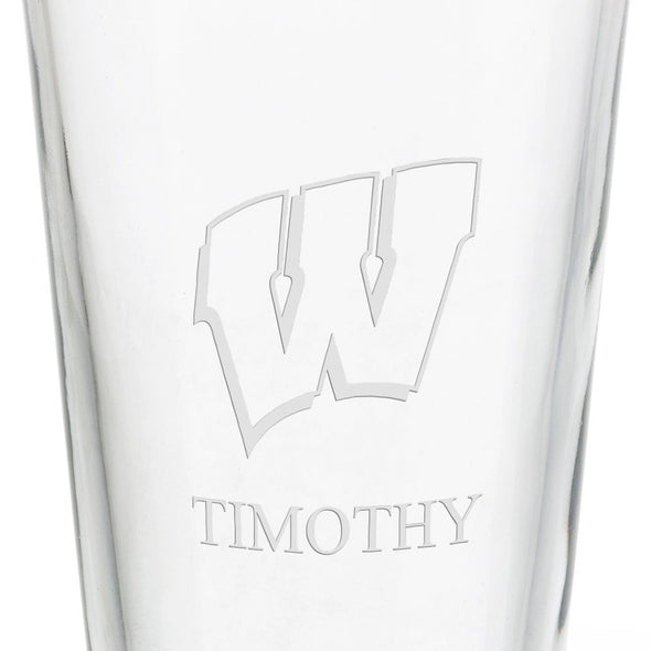 University of Wisconsin 16 oz Pint Glass Shot #3