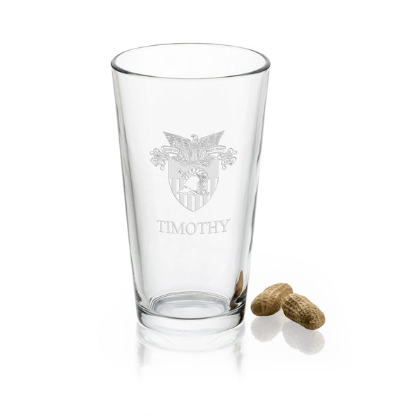 US Military Academy 16 oz Pint Glass Shot #1