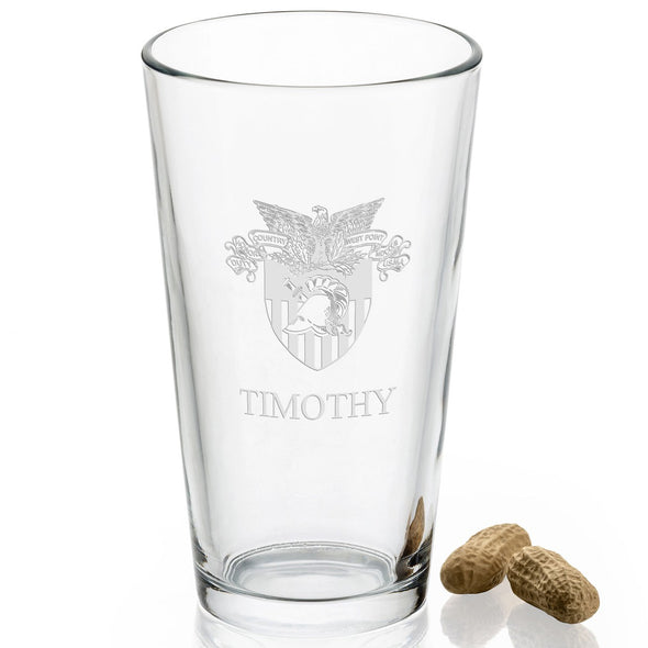 US Military Academy 16 oz Pint Glass Shot #2