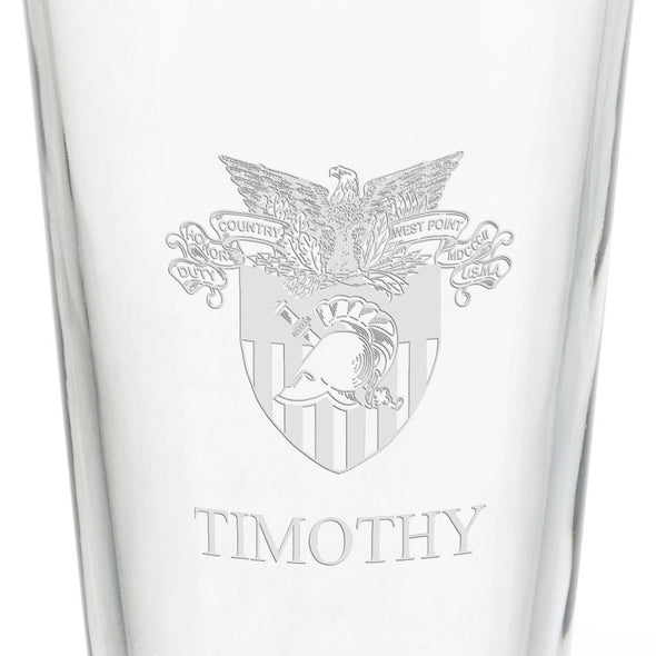 US Military Academy 16 oz Pint Glass Shot #3