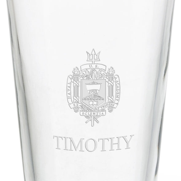 US Naval Academy 16 oz Pint Glass Shot #3