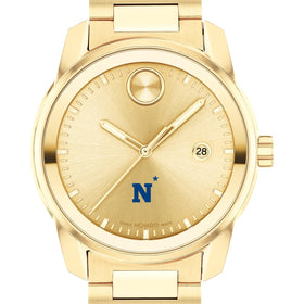 US Naval Academy Men&#39;s Movado BOLD Gold with Date Window Shot #1