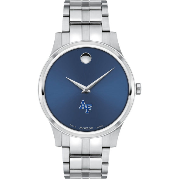 USAFA Men&#39;s Movado Collection Stainless Steel Watch with Blue Dial Shot #2