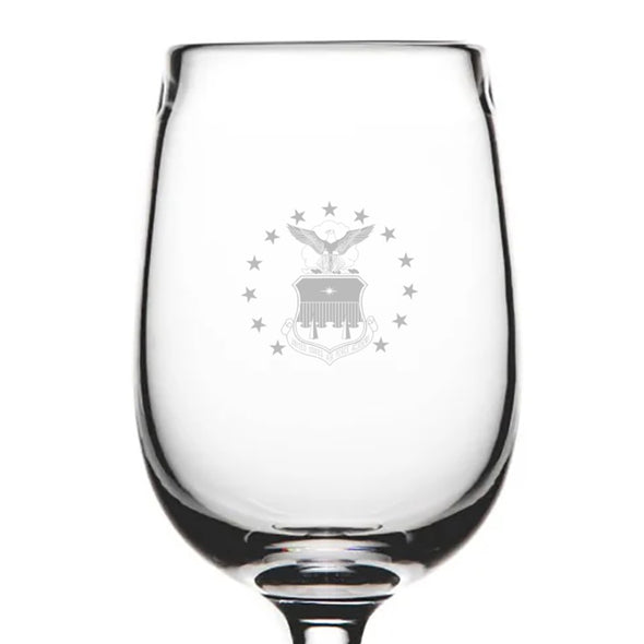 USAFA White Wine Glass by Simon Pearce Shot #2