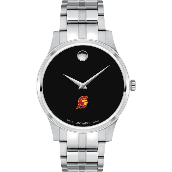 USC Men&#39;s Movado Collection Stainless Steel Watch with Black Dial Shot #2