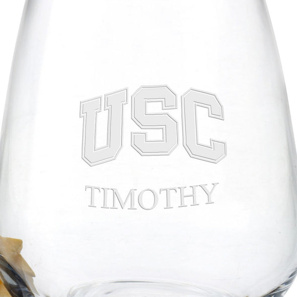 USC Stemless Wine Glasses Shot #3