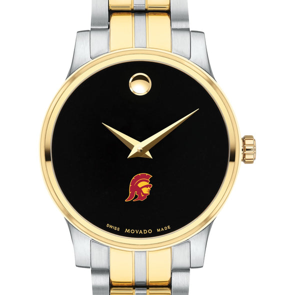 USC Women&#39;s Movado Collection Two-Tone Watch with Black Dial Shot #1