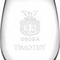 USCGA Stemless Wine Glasses Made in the USA Shot #3