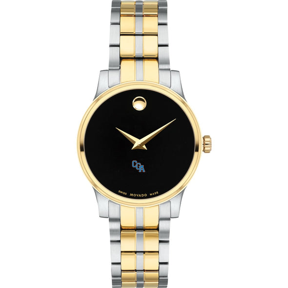 USCGA Women&#39;s Movado Collection Two-Tone Watch with Black Dial Shot #2