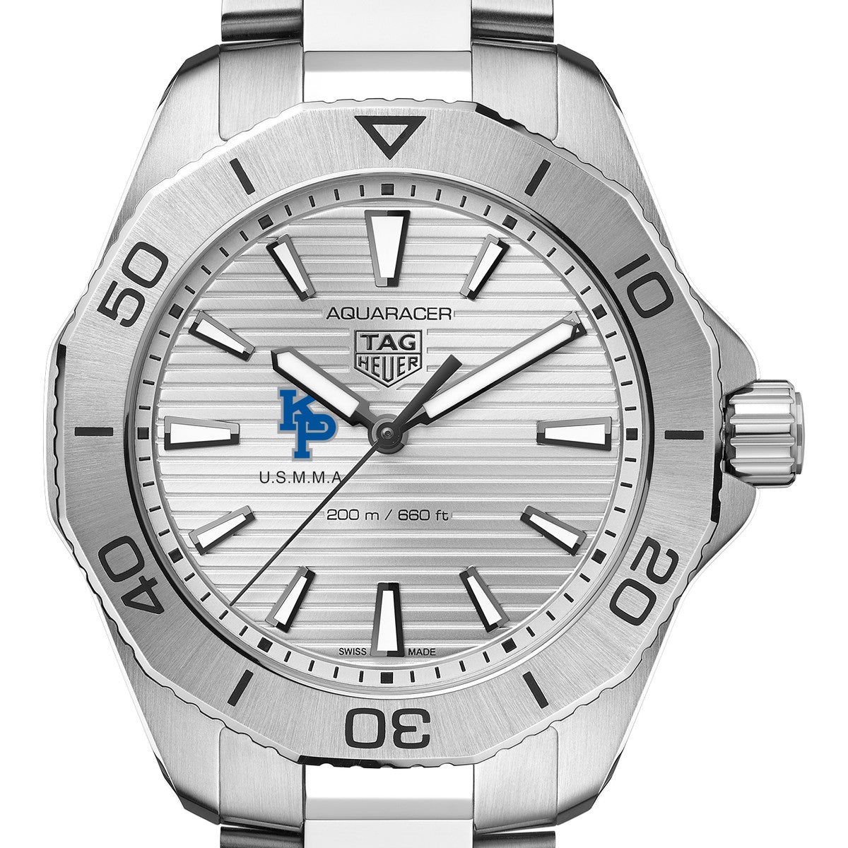 USMMA Men s TAG Heuer Steel Aquaracer with Silver Dial M.LaHart