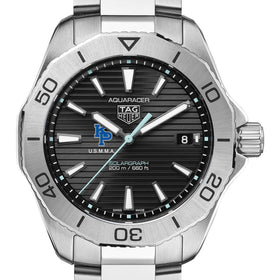 USMMA Men&#39;s TAG Heuer Steel Solargraph Aquaracer with Black Dial Shot #1