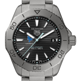 USMMA Men&#39;s TAG Heuer Titanium Solargraph Aquaracer with Black Dial Shot #1