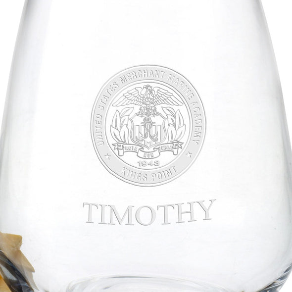 USMMA Stemless Wine Glasses Shot #3