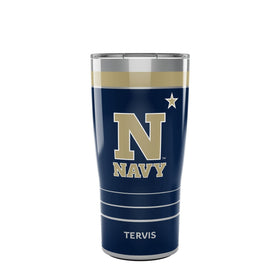 USNA 20 oz. Stainless Steel Tervis Tumblers with Slider Lids - Set of 2 Shot #1