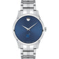 USNA Men's Movado Collection Stainless Steel Watch with Blue Dial Shot #2