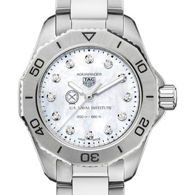 USNI Women&#39;s TAG Heuer Steel Aquaracer with Diamond Dial Shot #1