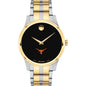 UT Austin Men's Movado Collection Two-Tone Watch with Black Dial Shot #2