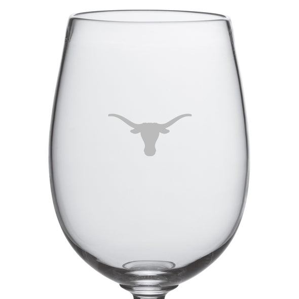 UT Austin Red Wine Glass by Simon Pearce Shot #2