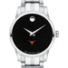 UT Austin Women's Movado Stainless Steel Watch with Black Dial