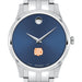 UT Dallas Men's Movado Collection Stainless Steel Watch with Blue Dial