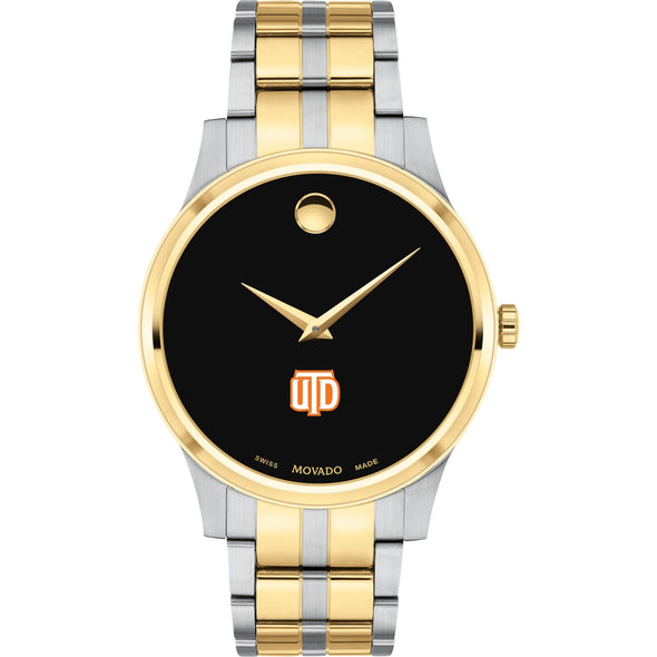 UT Dallas Men&#39;s Movado Collection Two-Tone Watch with Black Dial Shot #2