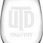 UT Dallas Stemless Wine Glasses Made in the USA Shot #3