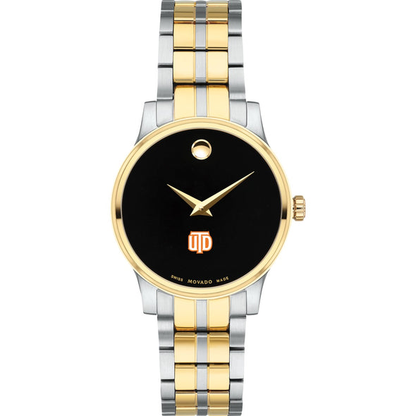 UT Dallas Women&#39;s Movado Collection Two-Tone Watch with Black Dial Shot #2