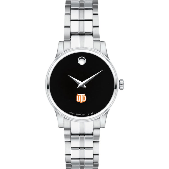 UT Dallas Women&#39;s Movado Stainless Steel Watch with Black Dial Shot #2