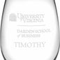 UVA Darden Stemless Wine Glasses Made in the USA Shot #3