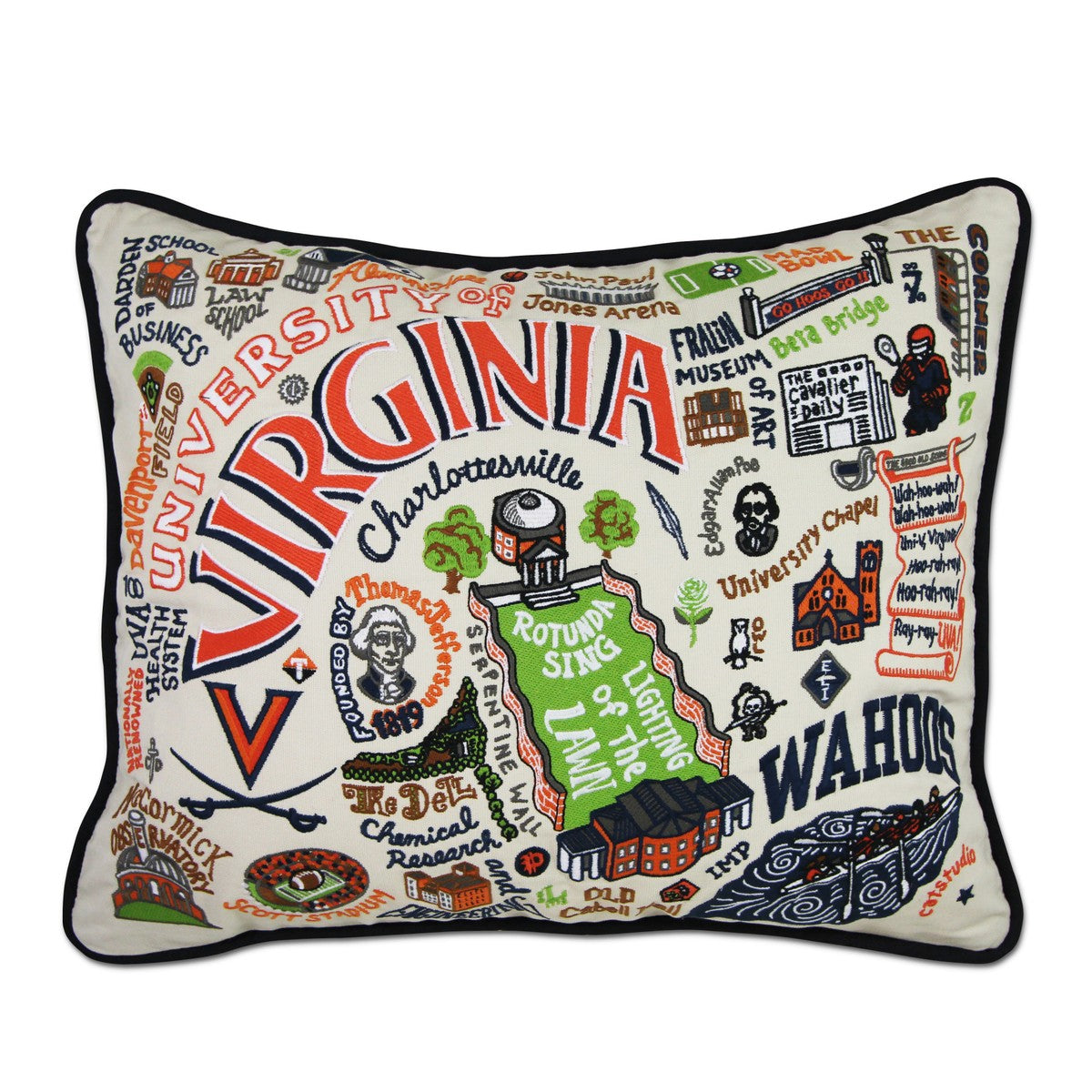 Clemson embroidered pillow shops