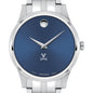 UVA Men's Movado Collection Stainless Steel Watch with Blue Dial Shot #1