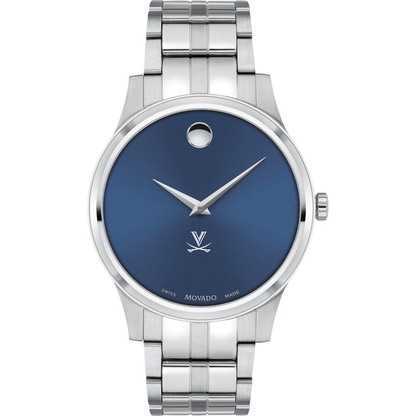 UVA Men&#39;s Movado Collection Stainless Steel Watch with Blue Dial Shot #2