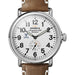 UVA Shinola Watch, The Runwell 41 mm White Dial