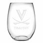 UVA Stemless Wine Glasses Made in the USA Shot #1