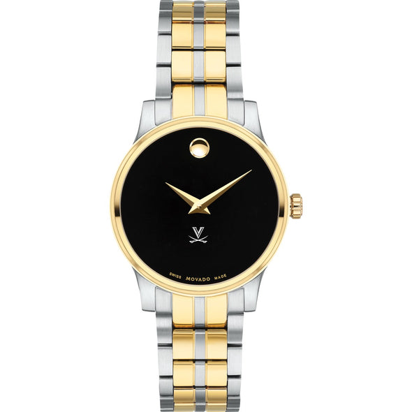 UVA Women&#39;s Movado Collection Two-Tone Watch with Black Dial Shot #2