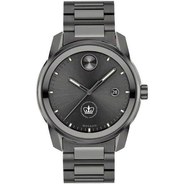 Vagelos College of Physicians &amp; Surgeons Men&#39;s Movado BOLD Gunmetal Grey with Date Window Shot #2