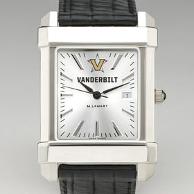 Vanderbilt Men&#39;s Collegiate Watch with Leather Strap Shot #1