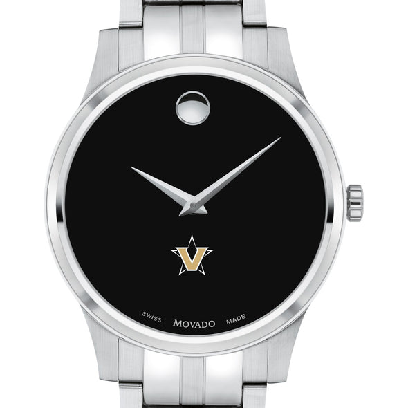 Vanderbilt Men&#39;s Movado Collection Stainless Steel Watch with Black Dial Shot #1