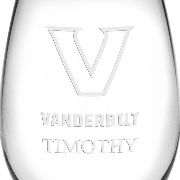 Vanderbilt Stemless Wine Glasses Made in the USA Shot #3